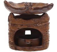 FOMIYES Brûleur de Parfum de Table Rétro en Résine Décorative, Diffuseur D'huiles Essentielles pour Aromathérapie, Support Compact Bureau et Maison, Porte-Parfum Décoratif Multifonction