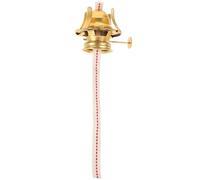 FOMIYES Brûleur pour Lampe à Pétrole en Métal Vintage L555 Doré à Quatre Griffes, Socle Stable avec Régulateur D’intensité, Accessoire pour Lampes à Huile Domestiques, Compatible Mèche,