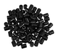 FOMIYES Butées pour Crochets 5 Mm en Pvc Noir, Lot de 90 Clips de Contrôle des Stocks pour Panneaux Perforés et Crochets Muraux, Accessoires de Présentation et Gestion Commerciale