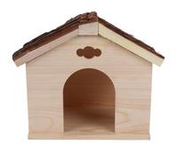 FOMIYES Cabane en Bois pour Cochons D’Inde, Cachette Naturelle Intérieure | Maison Ludique pour Rongeurs, Forme Adorable, Transport Facile, Usage Maison ou Boutique, Couleur Marron