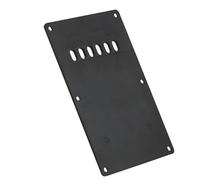 FOMIYES Cache Arrière du pour Guitare Électrique en Plastique Noir, Plaque Arrière à 6 Trous, Plaque de Protection pour Guitare et Remplacement Facile
