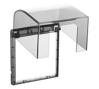 FOMIYES Cache-Prises Extérieur Étanche 86 Type Protection Murale pour Prises Électriques Plastique Robuste Couleur Noir Translucide Compatible Interrupteurs Standard Adapté Salle de