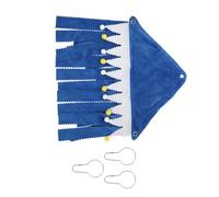 FOMIYES Cachette Angle pour Petits Animaux à Pompons en Flanelle et Feutre, Taille Petite, Refuge Chaud et Discret pour Hamster, Cochon d'Inde et Lapin Nain, Habitat Intérieur de Coin
