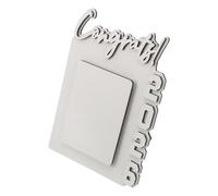FOMIYES Cadre Photo Sublimé Blanc en Panneau de Densité pour Remise de Diplôme 2026, Décoration Polyvalente et Personnalisable, pour Fêtes et Réunions Familiales