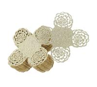 FOMIYES Caissettes à Pâtisserie en Papier Ajouré Doré 100 Pcs, Décorations Creuses de Rose pour Truffes et Bonbons, Emballage Protecteur pour Desserts, Accessoires pour Fêtes et Mariages