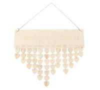 FOMIYES Calendrier Anniversaire Bois DIY Suspendu Tableau de Rappel, Décoration Murale pour Événements Familiaux, Outil Créatif Facile à Accrocher en Corde