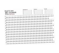 FOMIYES Calendrier Mural 2023 Anglais 365 Jours Planificateur Mensuel Multifonction Affiche Calendrier Horaire Bureau Format 1 PC Design Simple et Créatif pour Organisation Quotidienne
