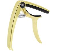 FOMIYES Capodastre Guitare Métal Doré, Portable et Léger, Pince pour Guitares Acoustiques, Électriques, Classiques et Ukulélés - Accessoire de Musique Pratique pour Changement Rapide