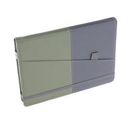 FOMIYES Carnet de Mots de Passe A5 avec Onglets Alphabétiques, Carnet D’Adresses Pratique Gris et Vert, Bloc-Notes pour Enregistrement Sécurisé des Sites Web, Format Portable pour Bureau