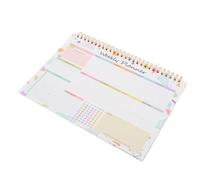 FOMIYES Carnet de Notes Hebdomadaire B5 à Spirale, Agenda de Travail Non Daté, Planificateur de Tâches, Bloc-notes pour Gestion du Temps et Suivi Repas, Agenda Scolaire et Bureau