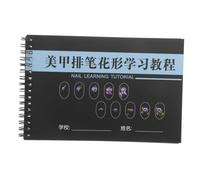 FOMIYES Carnet Entraînement Nail Art pour Débutants de Dessin et Exercices pour Manucure Pratique des Techniques de Peinture et Création de Motifs Uniques Support Dapprentissage pour