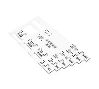 FOMIYES Carte De Signature Braille Pour Aveugles Lecteur De Monnaie Braille Aide à Écriture Et Identification De Billets Accessoire Pratique Acrylique Pour Transactions Bancaires