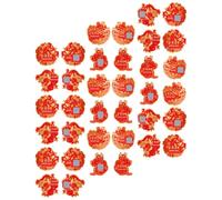 FOMIYES Cartes à Gratter du Nouvel An 64 Pièces en Papier Rouge