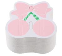 FOMIYES Cartes de Présentation pour Pinces à Cheveux 200 Pcs en Carton Blanc Perforé, Accessoires Barrettes Pratiques pour Affichage et Rangement, Adaptées aux Épingles et Barrettes