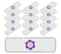 FOMIYES Cartes de Test Uva 20 Pièces Feuilles Indicatrices UV Portables Compatibles Appareils UV Détection Précise des Rayons Uva pour Usage Quotidien et Environnement Sécurisé