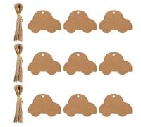 FOMIYES Cartes Suspendues en Papier Kraft Naturel 100 Pcs avec Ficelle en Jute Étiquettes Vides pour Présents Cartes de Vœux et Décoration Fête Étiquettes D’Artisanat Pratiques et