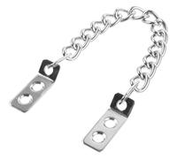 FOMIYES Chaîne de Sécurité Métallique Antivol pour Porte D'armoire, Finition Nickelée, Longueur Standard, Installation pour Portes Intérieures et Vitrines, Chaînette Robuste et Pratique