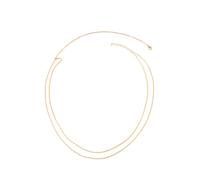 FOMIYES Chaîne de Taille Dorée Double Couche Pampilles, Accessoire Mode Corps Ajustable pour Femme, Bijou de Plage et Soirée, Style Bohème, Métal Léger, Taille Unique