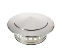 FOMIYES Chapeau de Cheminée en Acier Inoxydable 33 Cm, Couvre-conduit Poêle à Bois Étanche la Pluie, Protection Anti-oiseaux pour Conduit de Toit, Accessoire Ventilation Conduit Cheminée