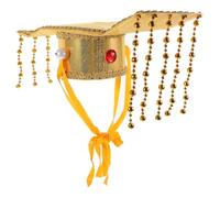 FOMIYES Chapeau de Cosplay D'empereur Chinois Ancien Doré, Accessoire de Costume Traditionnel Unique Taille Unique, pour Fêtes, Spectacles et Déguisements Historiques