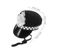 FOMIYES Chapeau de Costume pour Animaux Réglable Style Policier Chapeau Décoratif à pour Chien et Chat Accessoire de Fête et Cosplay Nautique pour Petits Animaux