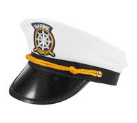 FOMIYES Chapeau de Marin pour Adultes, Cosplay, Fêtes Nautiques | Polyester Léger, Coupe Confortable, Accessoire Photo Portable, pour Mariages Plage et Costumes D’halloween