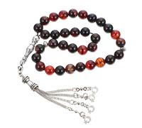 FOMIYES Chapelet Islamique Perles Agate Délicates Chapelet Musulman Pour Prier Chaîne De Main De Prière