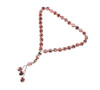 FOMIYES Chapelet Priant Prière Perles D'agate Délicat Cou Chaîne De Perles Le Fer Rouge Couleur Aléatoire