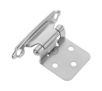 FOMIYES Charnières Robustes pour Porte d'Armoire de Camping-Car Charnière à Fermeture Automatique 1/2 Pouce Demi-Recouvrement Acier Nickelé Épaisseur 15 MM Quincaillerie pour