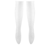 FOMIYES Chaussettes Hydratantes Longues en Sebs Blanc Chaussettes Exfoliantes et Souples pour Pieds Secs et Fissurés Bord Élastique Anti-Glisse Soin Réparateur à Porter la Nuit