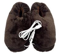 FOMIYES Chaussures Chauffantes USB Électriques Unisexes Chauffe Hiver Semelles Épaisses Confortables Chaud pour Adultes Sensibles Au Froid