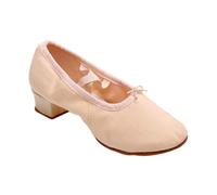 FOMIYES Chaussures de Danse à Semelle Souple avec Talon Confortables et Résistantes pour Ballet Yoga et Spectacles Adultes Légères et Faciles à Enfiler