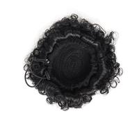 FOMIYES Chignon Afro Bouclé Synthétique avec Cordon Ajustable Résistant Chaleur Postiche Tresse Messy Bun Extension de Queue de Cheval Naturelle et Confortable