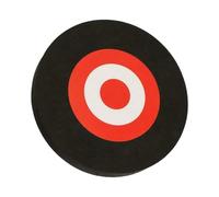 FOMIYES Cible de Tir à L’Arc Mobile en EVA Imperméable 1 Pièce Noire, Cible Portable Légère 4 Anneaux Score pour Tir à L’Arc Extérieur et Entraînement de Flèches