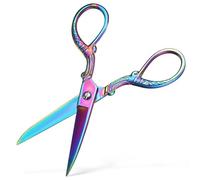 FOMIYES Ciseaux à Tissu en Acier Inoxydable Colorés, Grosse Taille, Lame Affûtée pour Couture et Artisanat, Outils de Coupe Polyvalents pour Maison, Bureau et Loisirs Créatifs