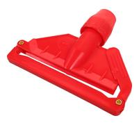 FOMIYES Clip pour Balai Serpillière Rouge en Plastique, Support Détachable Facile à Fixer et Retirer, Porte-serpillière de Rechange pour Balai à Franges