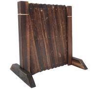 FOMIYES Clôture Extensible en Bois de Saule 0,35 M X 1,2 M Pieds, Barrière Rétractable pour Jardin et Balcon, Support pour Plantes Grimpantes, Écran Extérieur Autoportant Décoratif