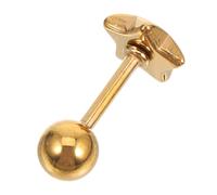 FOMIYES Clou de langue en acier inoxydable piercing langue piercings langue barre décorative langue décoration langue accessoire piercing bijoux perçants bijoux de langue Golden