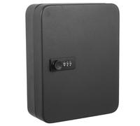 FOMIYES Coffre à Clés Codes 48 Emplacements en Métal Noir Armoire Murale Sécurisée pour Maison Bureau et Gestion Immobilière Boîte de Gestion des Clés Résistante à l'usure