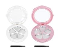 FOMIYES Coffret De Test De 2 Fards À Paupières Et Rouges À Lèvres Compact Portable Et Pratique