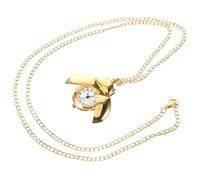 FOMIYES Collier Montre de Poche Scarabée Vintage en Métal Léger Pendentif Mignon Chaîne Bleu Antique Petit Format pour Femme Accessoire Rétro Fête et Usage Quotidien