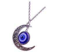 FOMIYES Collier Pendentif Œil Bleu Créatif Lune Démon Unisexe Finition Durable et Design Unique pour et Famille