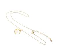 FOMIYES Collier Pendentif Lapin Et Lune Femme En Alliage Doré Chic Polyvalent Pour Usage Quotidien Et Occasions Spéciales Style Délicat Chaîne Clavicule Élégante