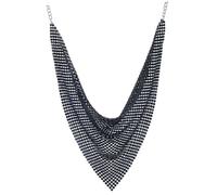 FOMIYES Collier Ras Cou à Sequins Noir Collier Court Métal Accessoire Mode pour Femmes Élégantes