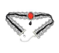 FOMIYES Collier Ras Cou Punk Gothique Ajustable Femme Choker Élégant Dentelle à Style Vampire pour et