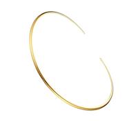 FOMIYES Collier Ras du Cou Rond en Or pour Femmes Collier Plastron Élégant Tour de Cou Doré Minimaliste Bijoux Or Mode pour Fêtes Cosplay et Usage Quotidien