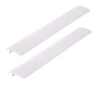 FOMIYES Combleur D'espace Cuisine 2 Pièces 63,5 Cm Blanc en Silicone Résistant la Chaleur, Protecteur Anti-éclaboussures pour Plaque de Cuisson Gaz, Protège-cuisinière Facile à Installer
