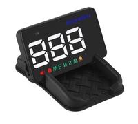 FOMIYES Compteur Numérique Intelligent Hud Voiture Affichage Tête Haute Gps, Écran Clair, Alarme Intégrée, Matériau Abs PC Léger, pour Tableau de Bord et Pare-brise