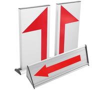 FOMIYES Convertisseur de Service en Alliage D'aluminium Léger pour Basketball, Lot de 3 Panneaux Arbitre Flèche Directionnelle, Accessoire Compétition Basket pour Match Officiel