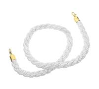 FOMIYES Corde de Barrière Tressée en Chanvre 1M Crochets Dorés pour Gestion de Foule Concerts Théâtres et Restaurants Résistante et Flexible